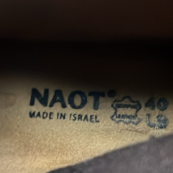 NEW Naot Gratify Black Pearl Leather Hash Suede Boots Size EU 40 9.5 US - Picture 10 of 12